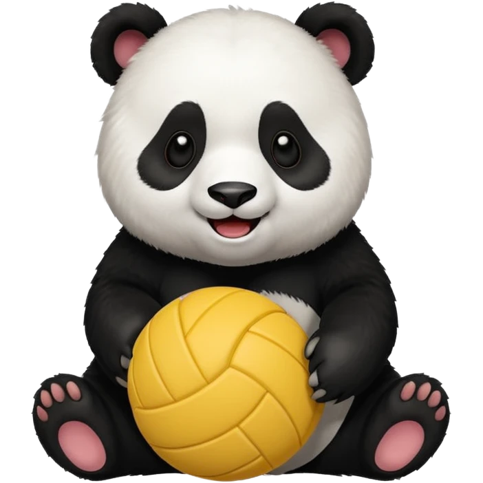 Un panda voley emoji