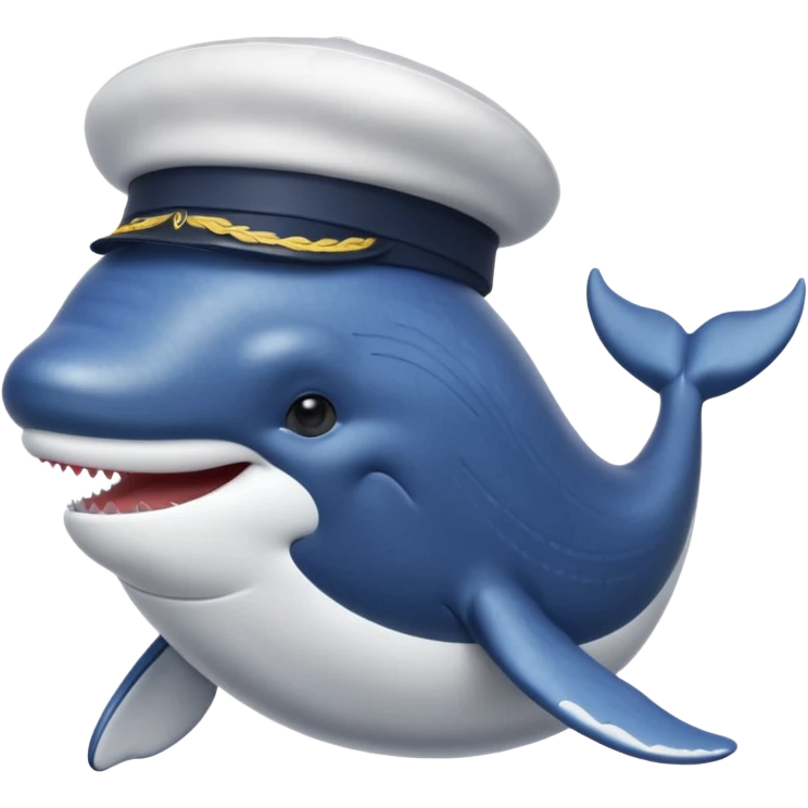 whale with a sailor hat emoji