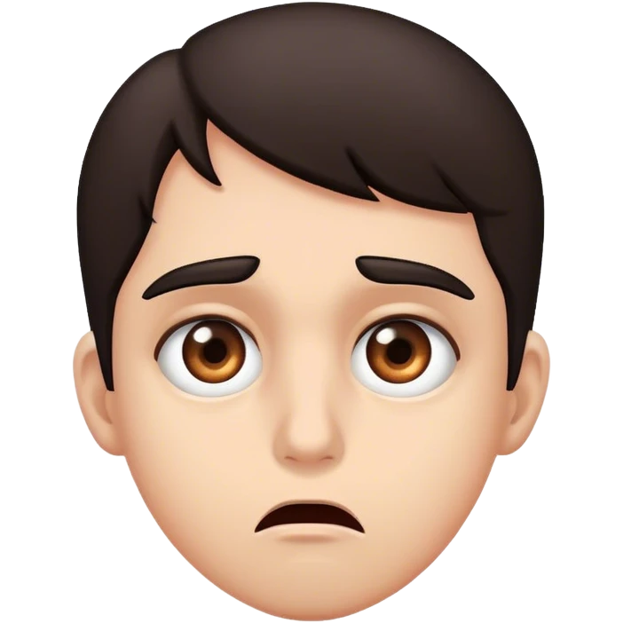 desperate, dark brown eyes emoji
