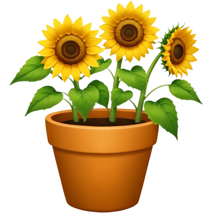 sunflowers pot emoji