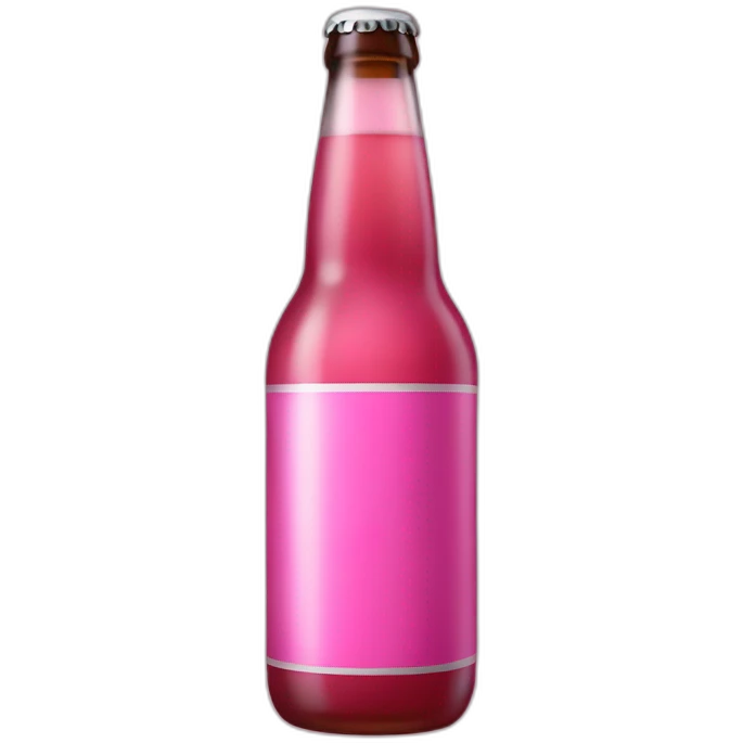 Pink Bottle beer emoji