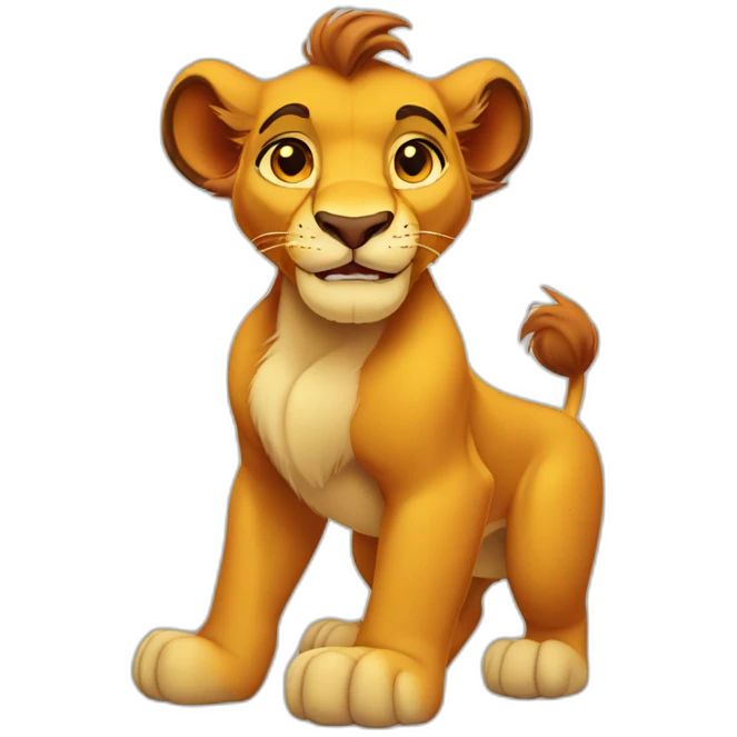 Simba lion king emoji