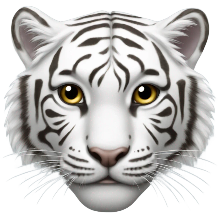 White tiger emoji