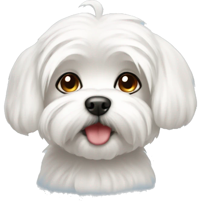 Cute Maltese emoji