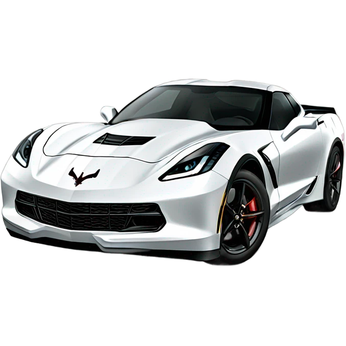 Corvette with a man standing on top emoji