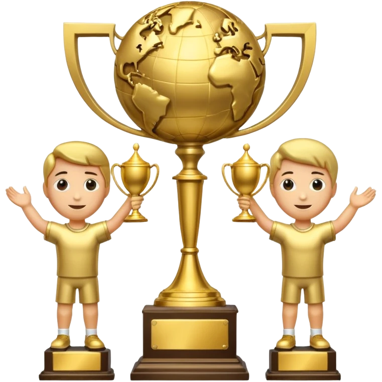 Create an airbnb category icon that looks like the world cup trophy emoji