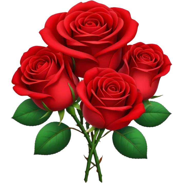 Generate a red rose bouquet emoji