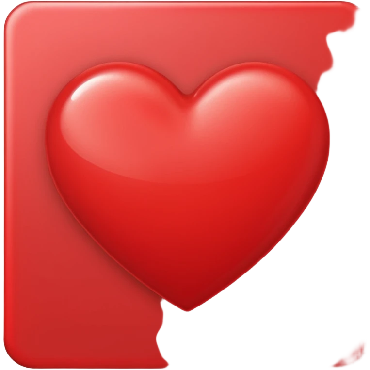 red greeting card emoji