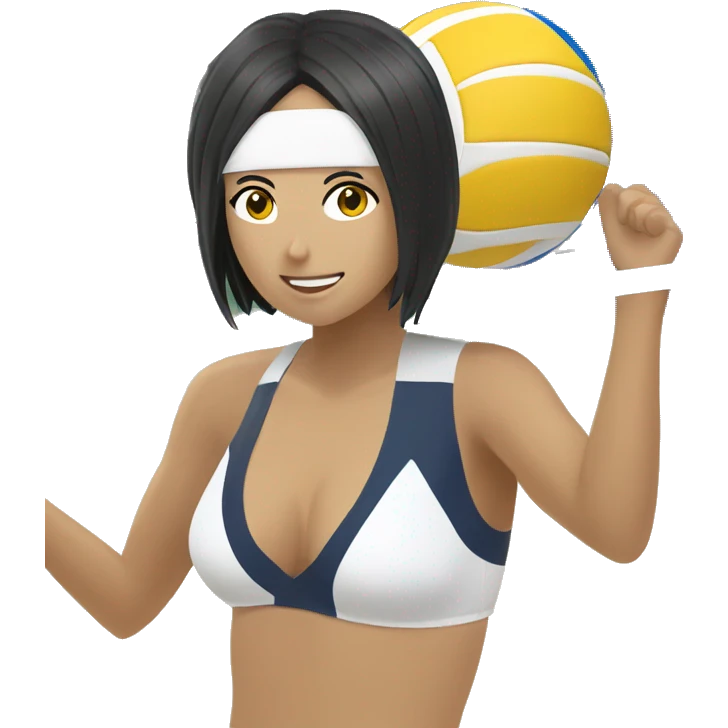 Beachvolleyball Mikasa emoji