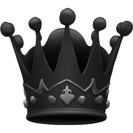 Black crown emoji