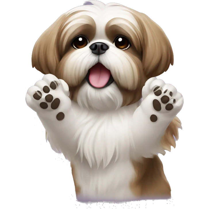 Shihtzu dog clapping emoji