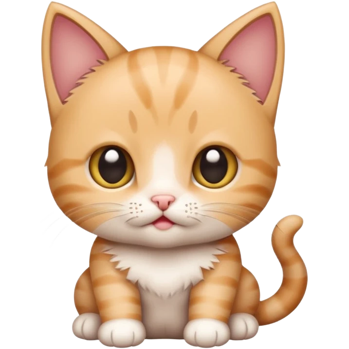 a baby kitten with the words huh emoji