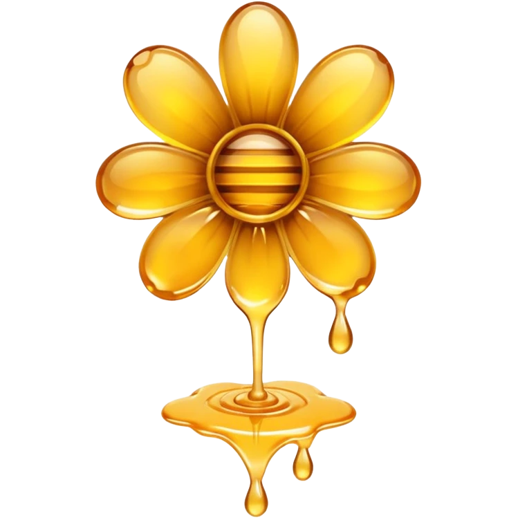 Flowers made out of honey emoji