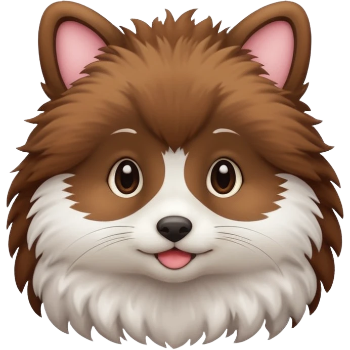 cute animal half body emoji