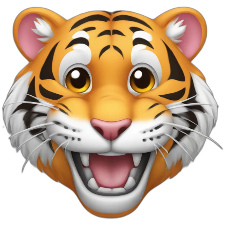 tiger in a mouse's mouth emoji