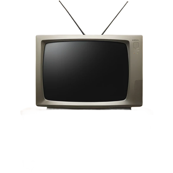 Lg tv with black screen on a beige tv stand emoji