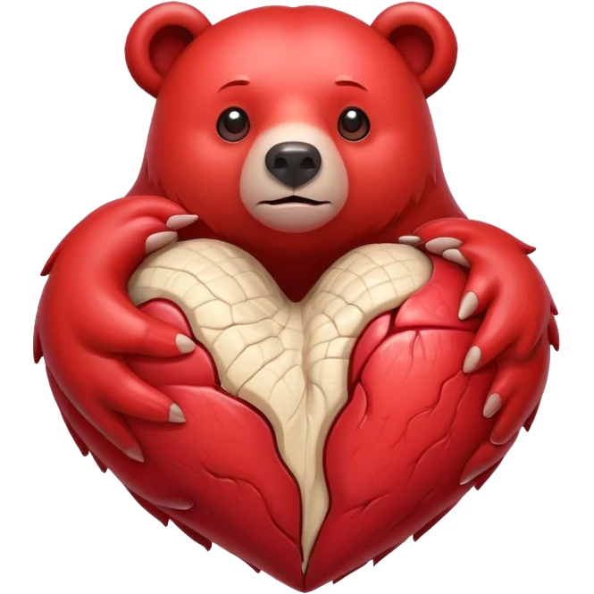 Bear heart emoji
