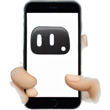 hand with phone emoji