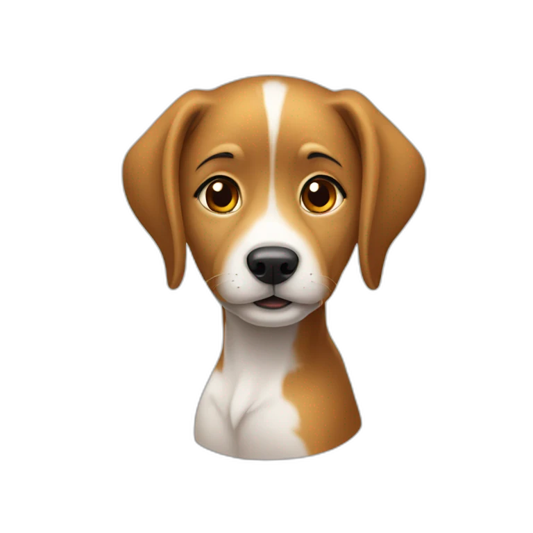 Un chien sur fille emoji