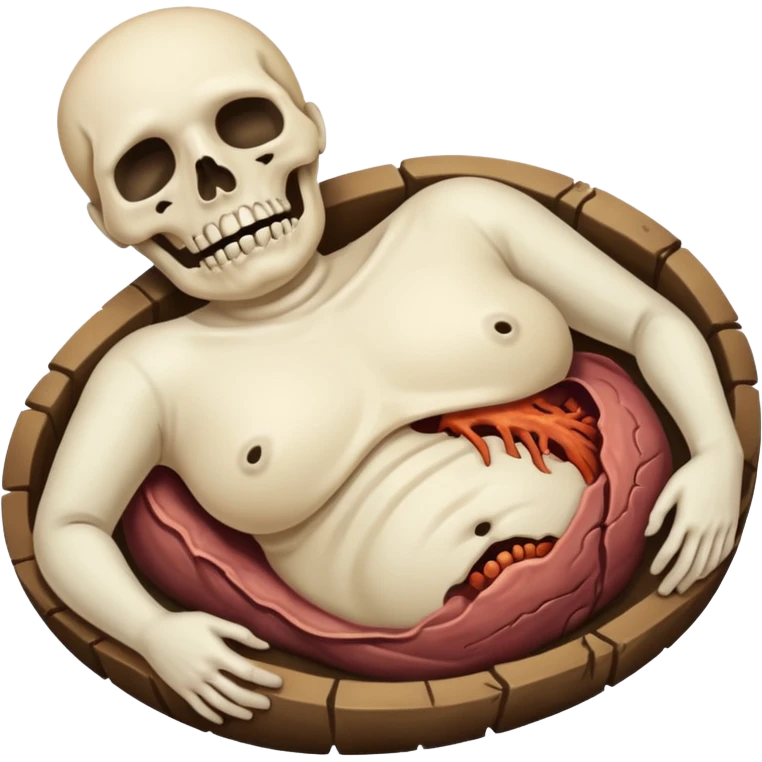 dead and decomposing corpse emoji