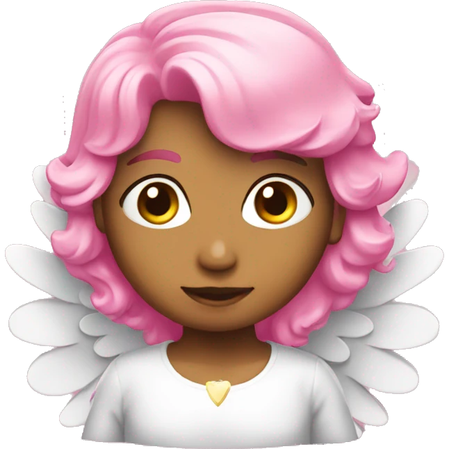 Pink angel emoji
