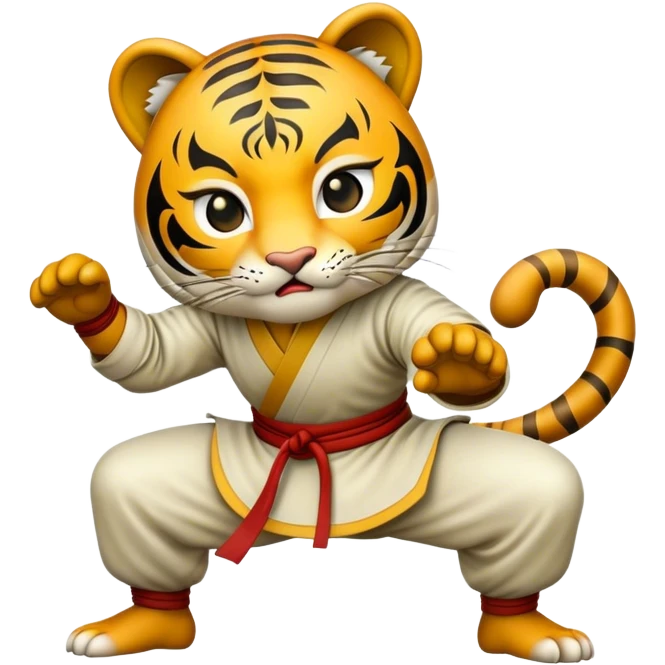 Cinematic Realistic Crouching Tiger, Hidden Dragon Pop Culture Emoji, showcasing a mystical portrayal of ancient martial arts rendered with dynamic textures and epic lighting. emoji