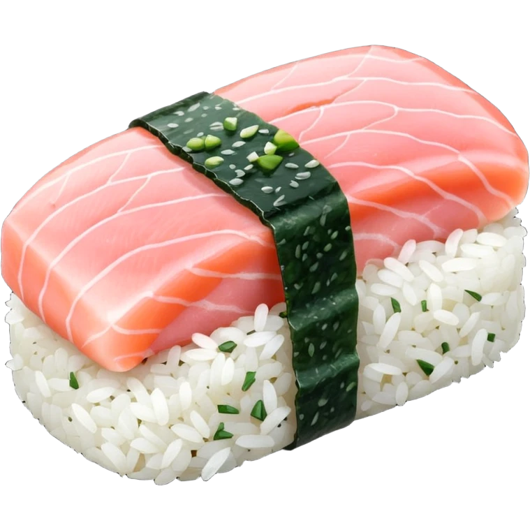 sushi piece light pink  emoji