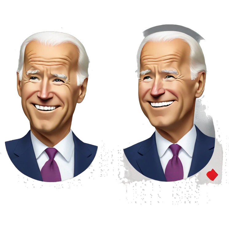 Joe Biden playing cards emoji
