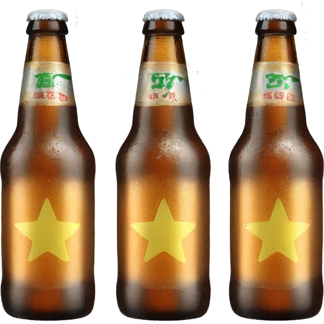 Beer bottle bintang emoji