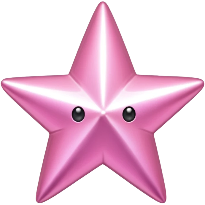 pink metallic star emoji