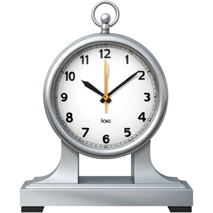 postmodern mantel clock emoji