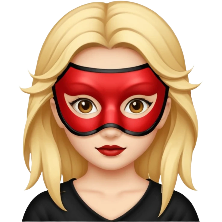 girl with a mask on her face emoji