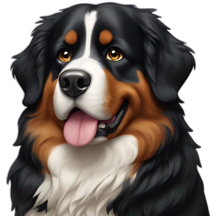 Bernese mountain dog 007 emoji
