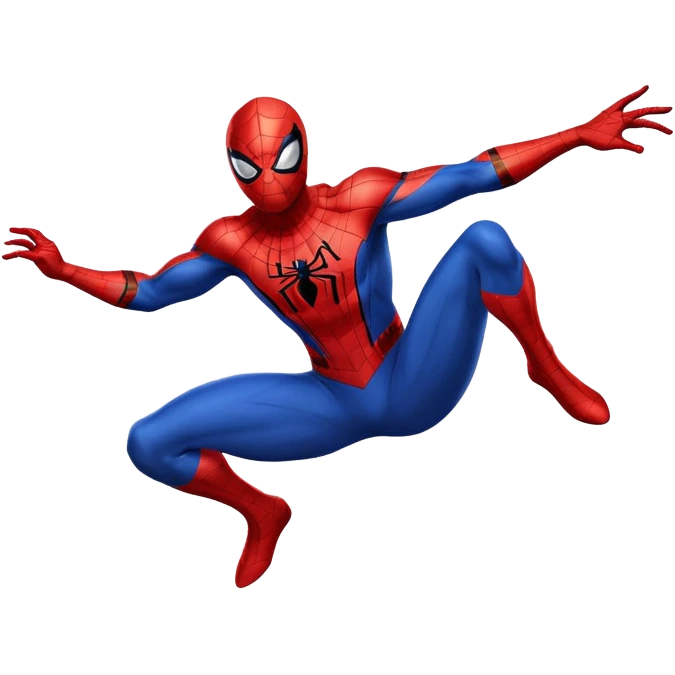 Spider-Man superhero in classic red and blue costume emoji