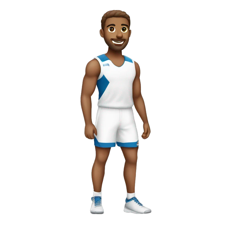 quero um homem branco praticando esporte correndo emoji
