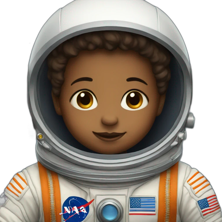 an infant astronaut emoji