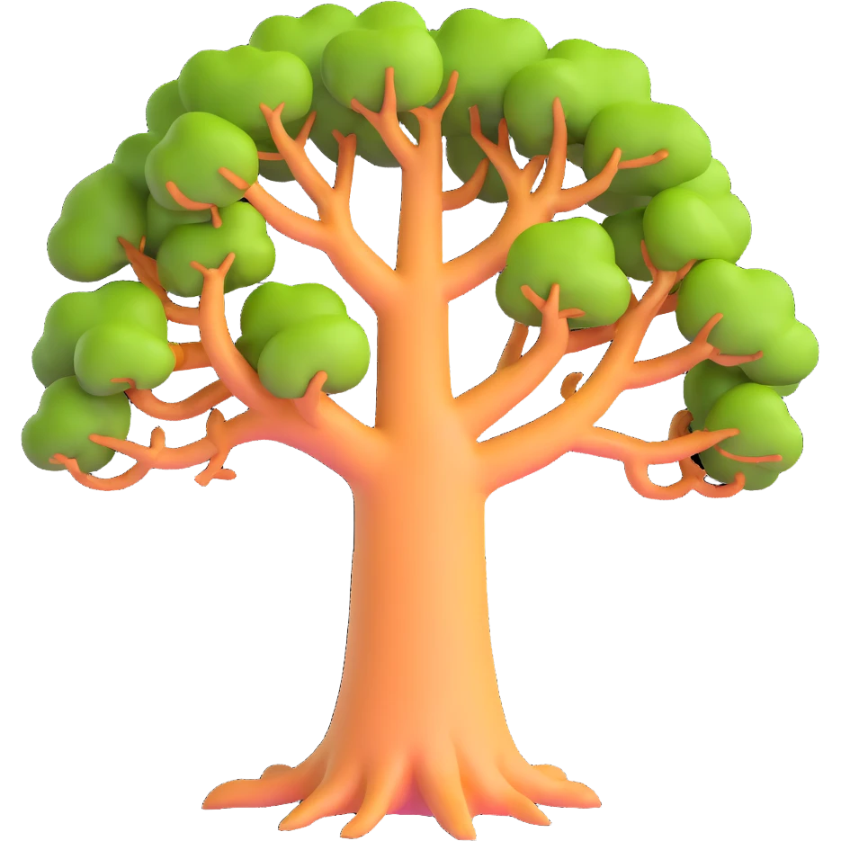 Madagascar baobab tree emoji