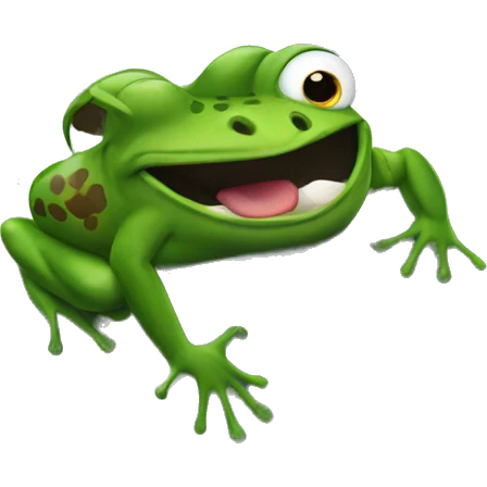 A frog in a tornado emoji