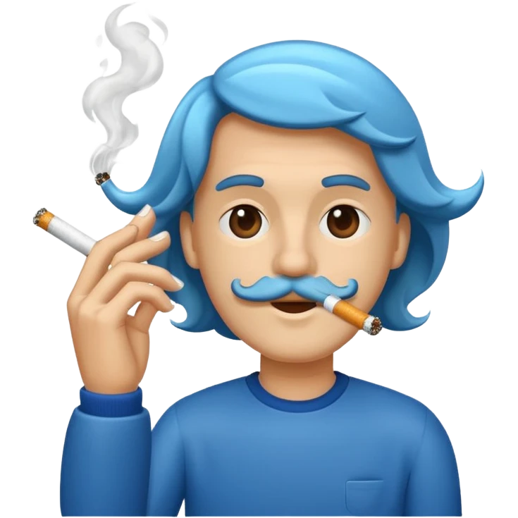 wave smoking a cigarette emoji