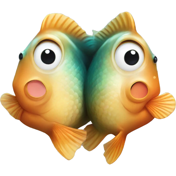 2 perches fish kissing emoji
