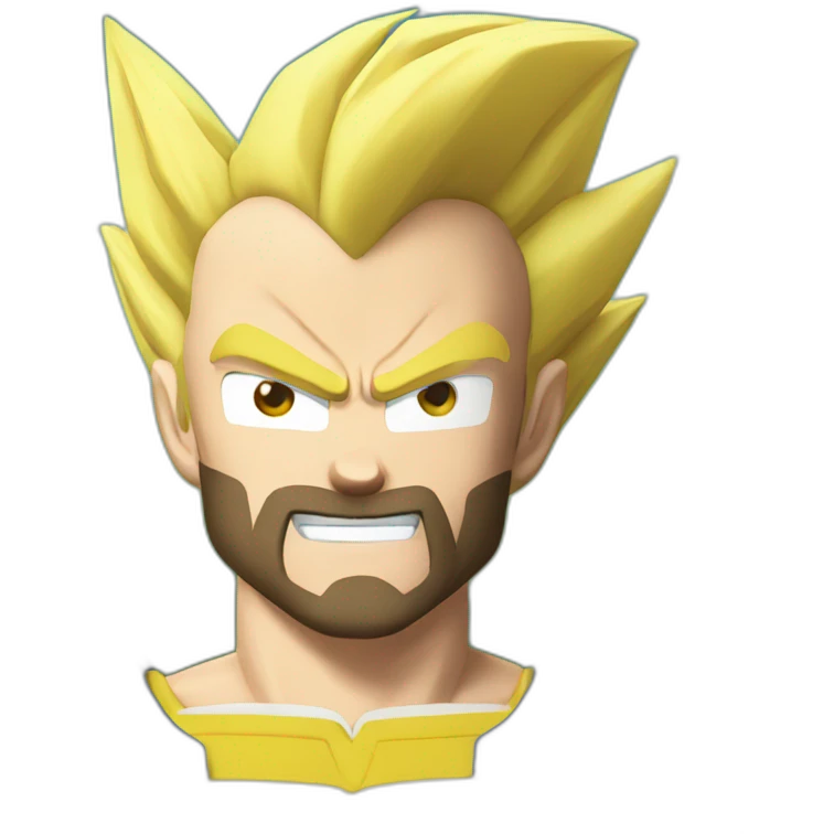vegeta blond beard emoji