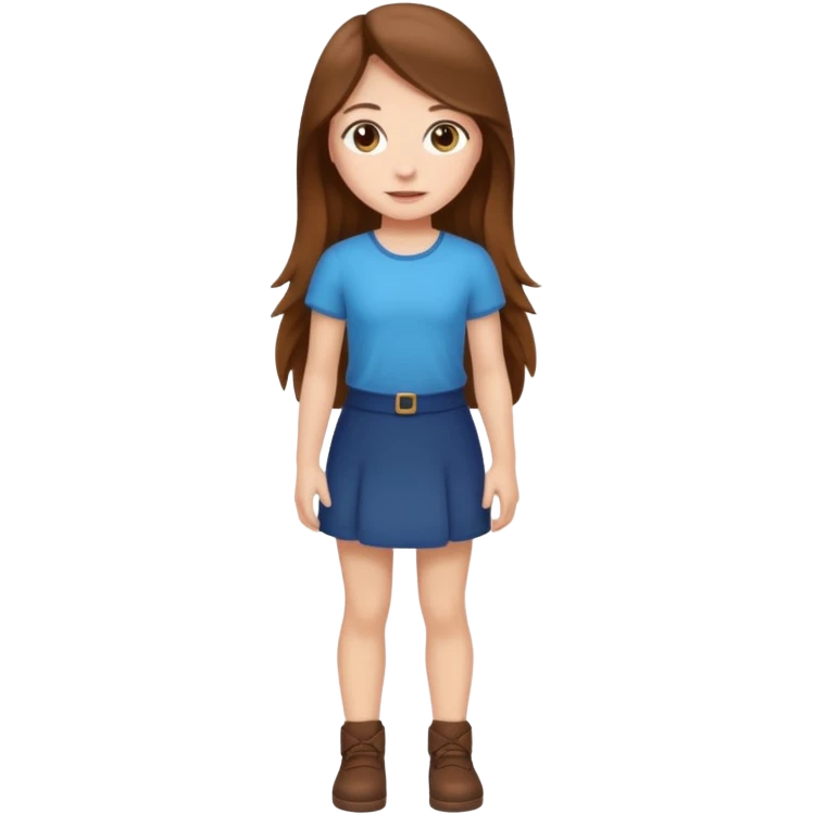 A full-length girl emoji