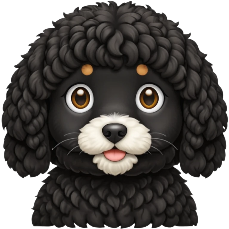 Black cockapoo emoji