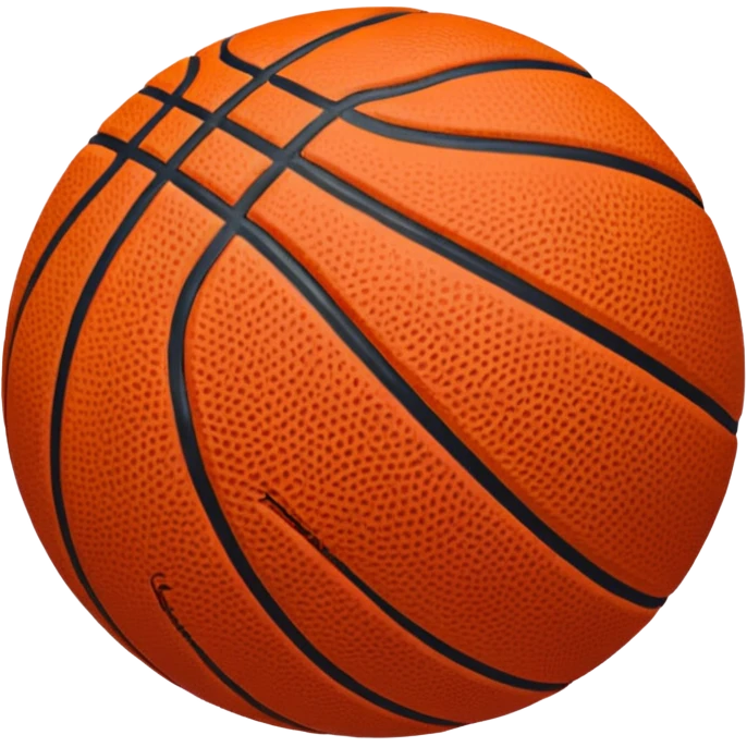red basketball ball  emoji