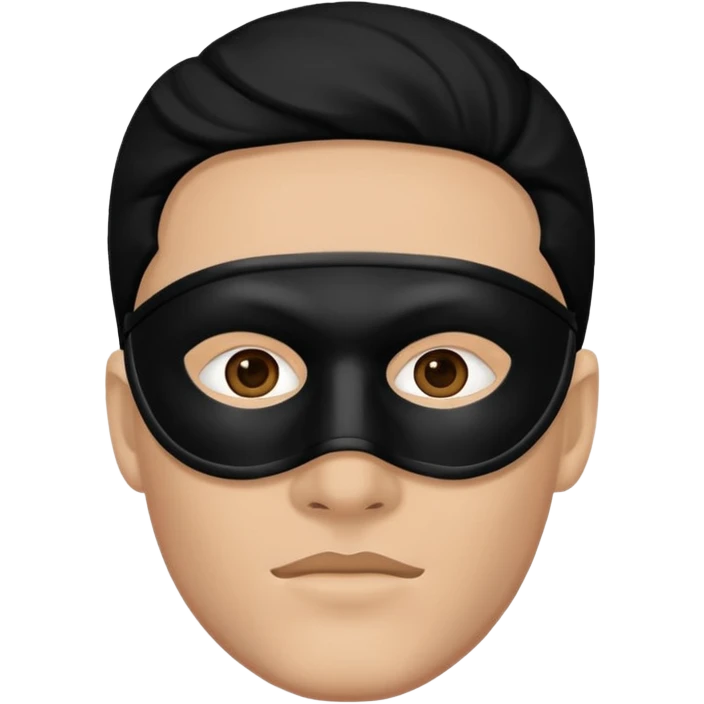 man in black masks emoji
