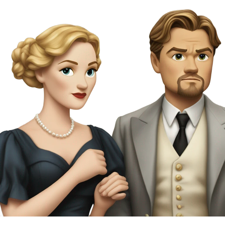 Kate winslet and Leonardo dicaprio titanic emoji
