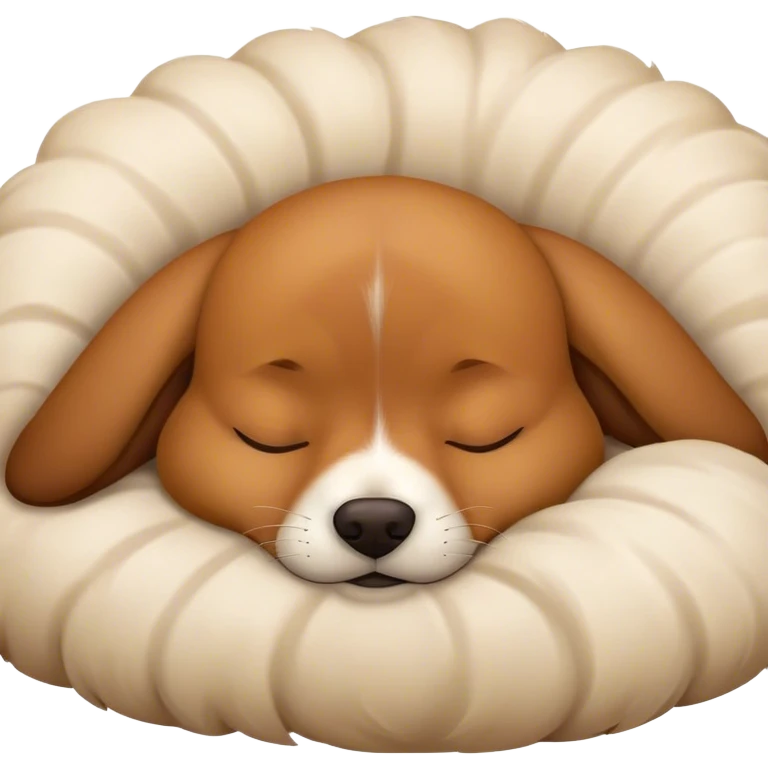 Brown dog sleeping  emoji
