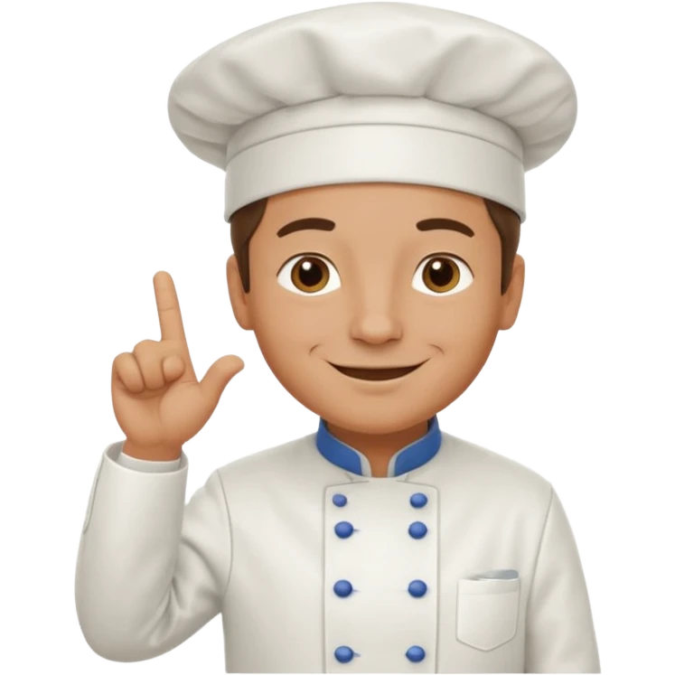 French chef with the 🤌 hand emoji