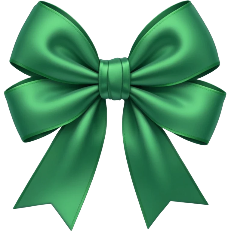 Green bow emoji emoji