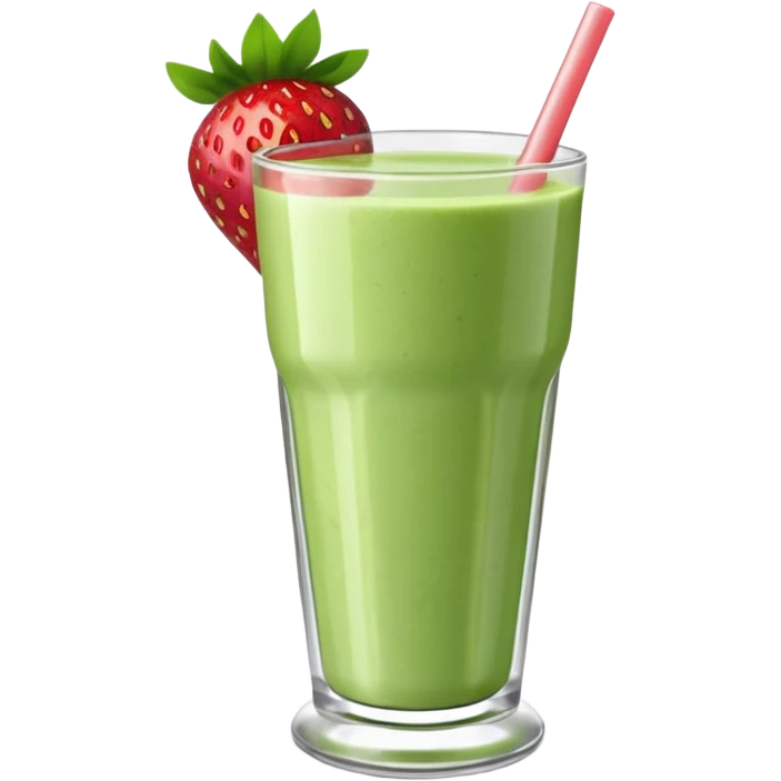 strawberry banana spinach smoothie  emoji